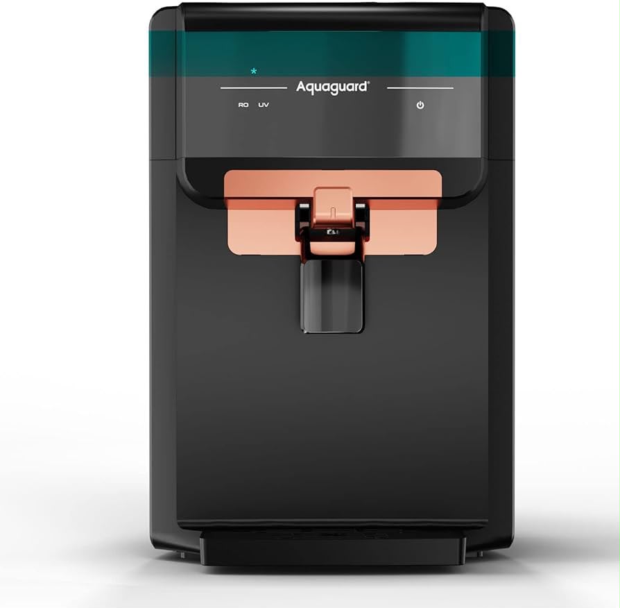 Aquaguard Enrich Marvel RO UV Copper water purifier with rose gold dispensing tap