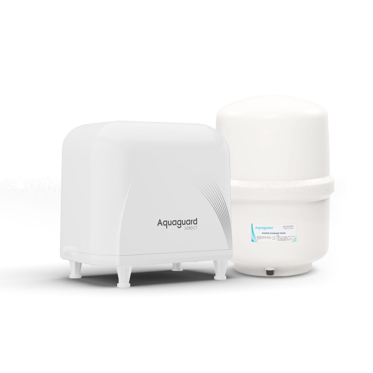 Aquaguard Select RO purifier bundled with dedicated water storage tank